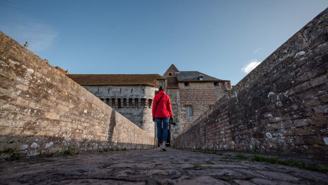 Photographe dans le château de Dieppe