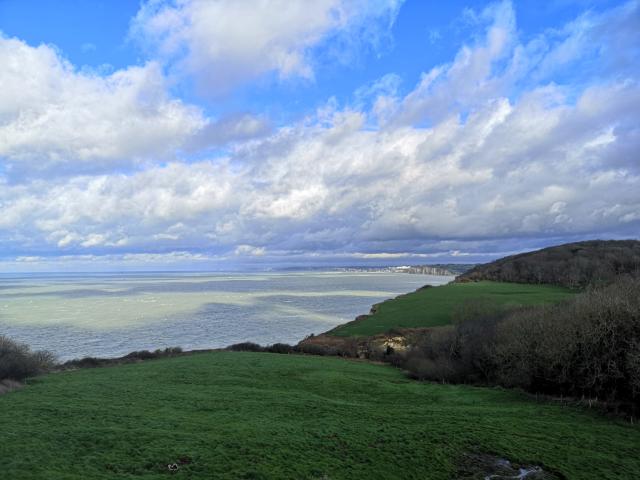 Panorama de l'église Saint-Valéry à Varengeville-sur-Mer.