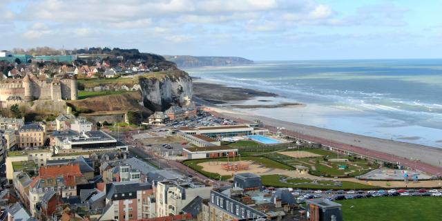 Vue Aerienne Plage De Dieppe Thomas Delaunay