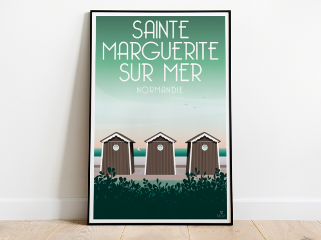 Affiche des cabines de Sainte-Marguerite-sur-Mer